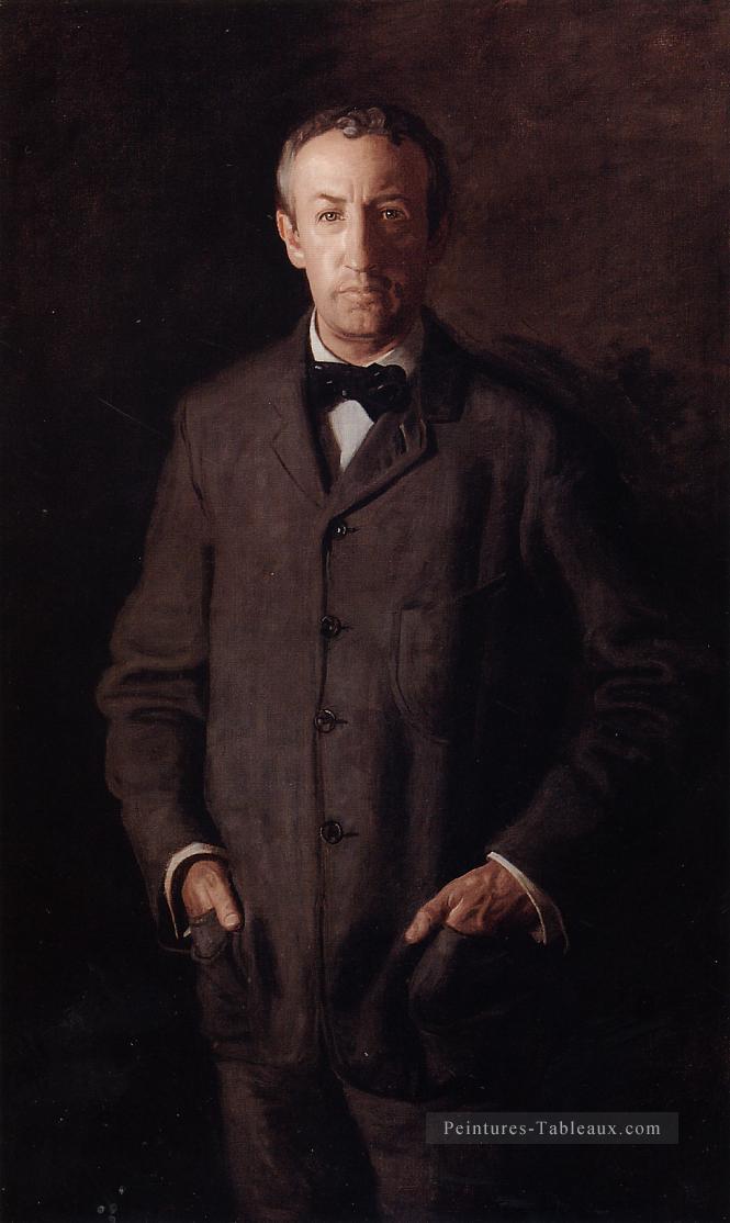 Portrait de William B Kurtz réalisme portraits Thomas Eakins Peintures à l'huile